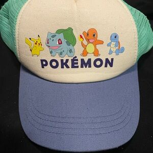 Zena Pokémon Kids Hat - Cream, Green, and Blue